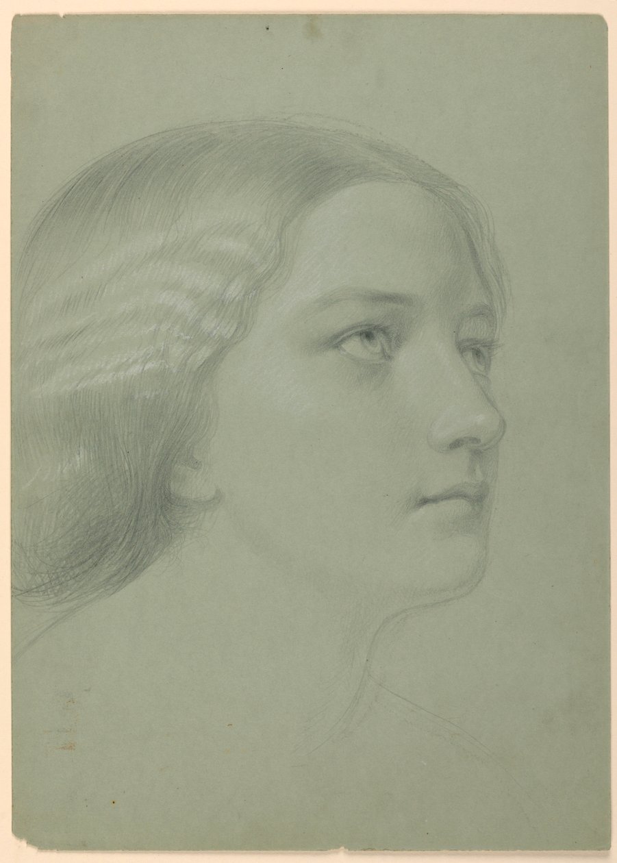 Studie for A Magdalen, F af Daniel Huntington