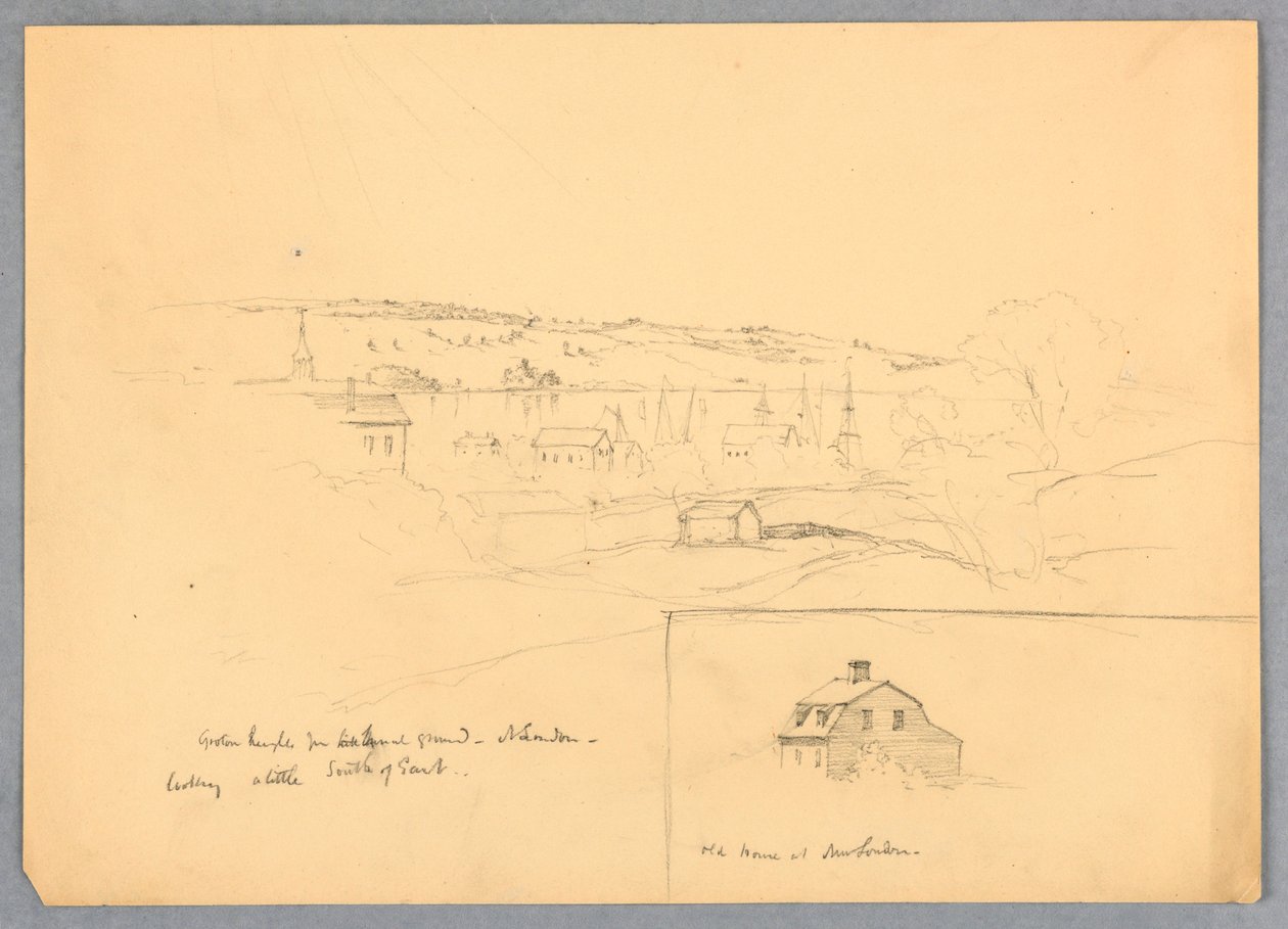 Udsigt over Groton Heights fra New London af Daniel Huntington