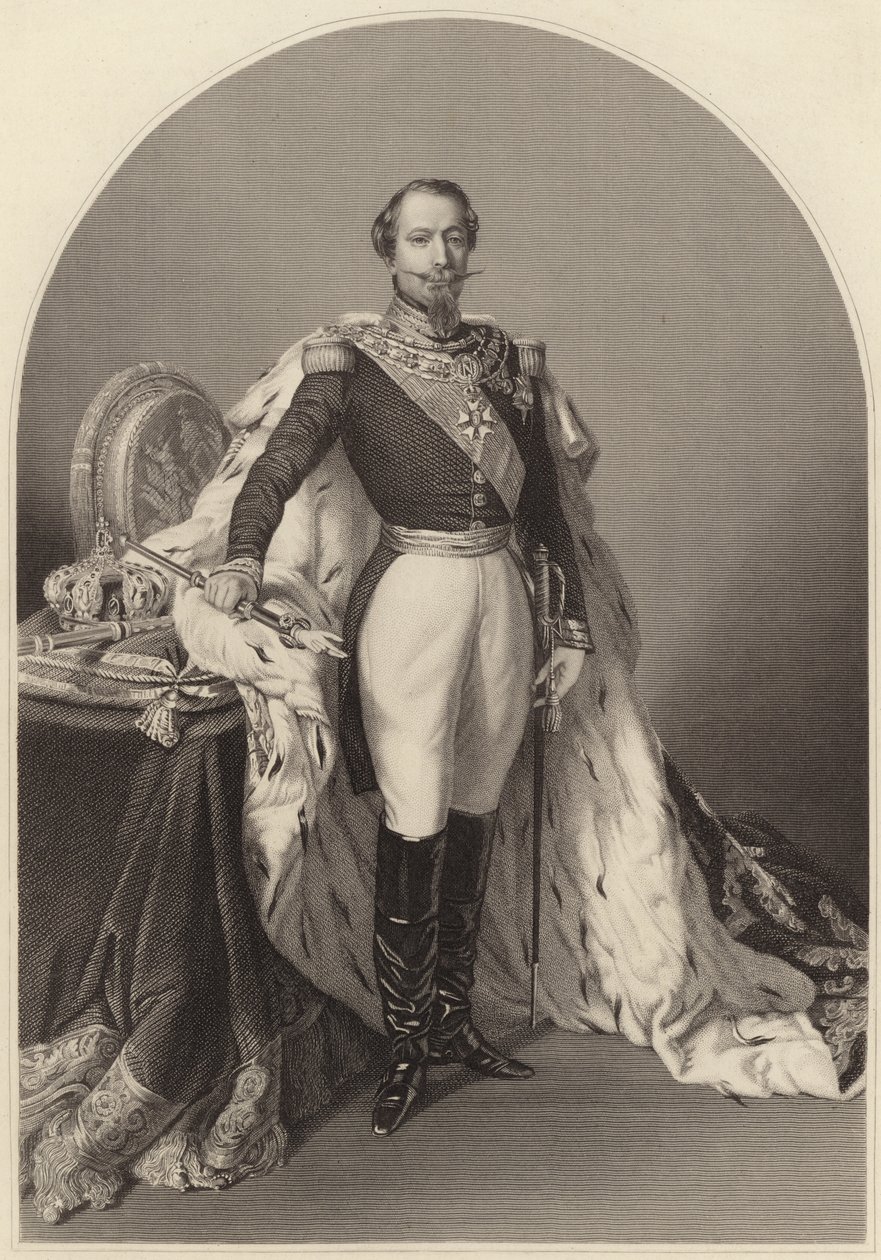 Louis-Napoleon Bonaparte (kobberstik) af Daniel John. Pound