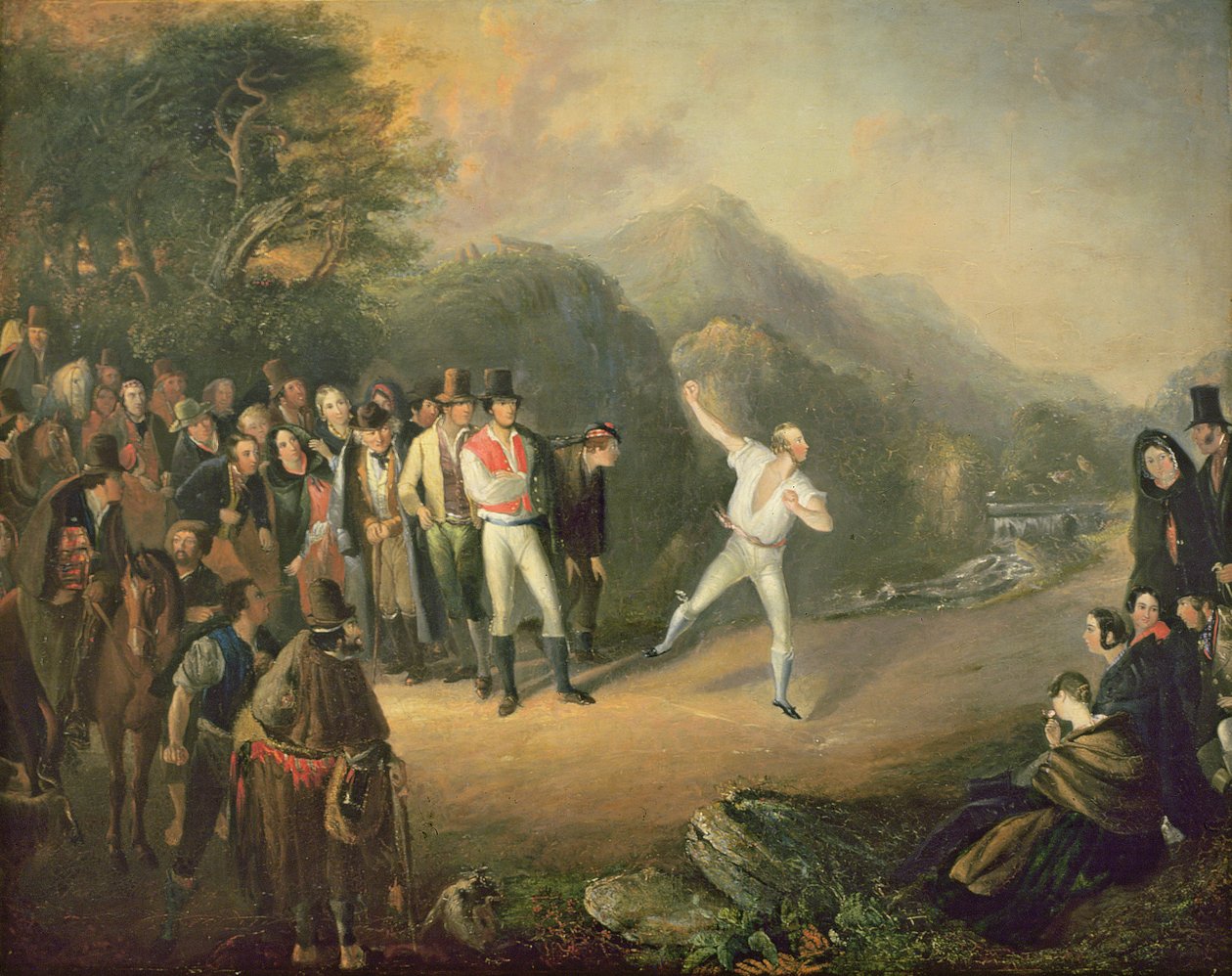 Bowlingkamp i Castlemary, Cloyne, 1847 af Daniel MacDonald