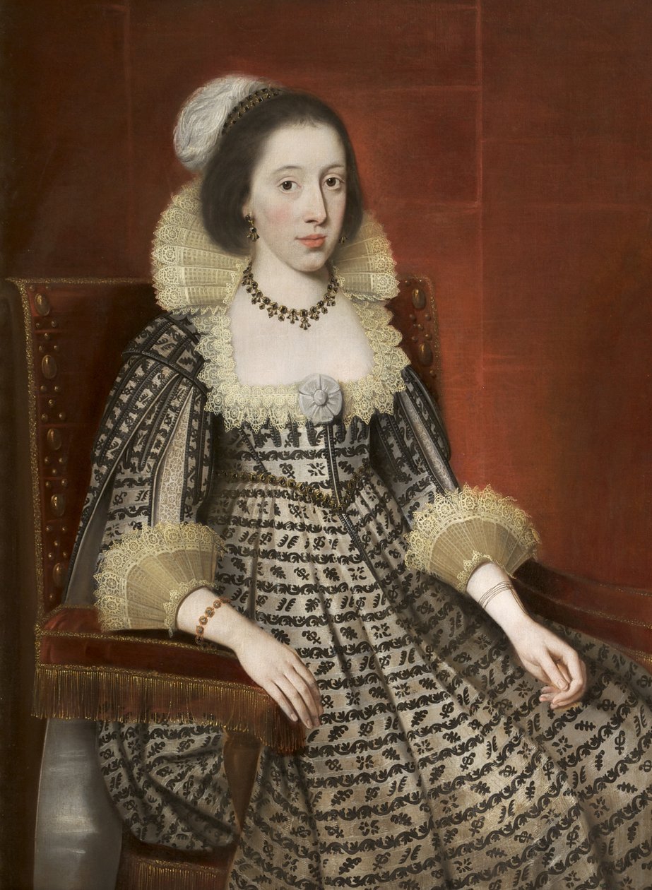 Elizabeth Leicester af Daniel Mytens