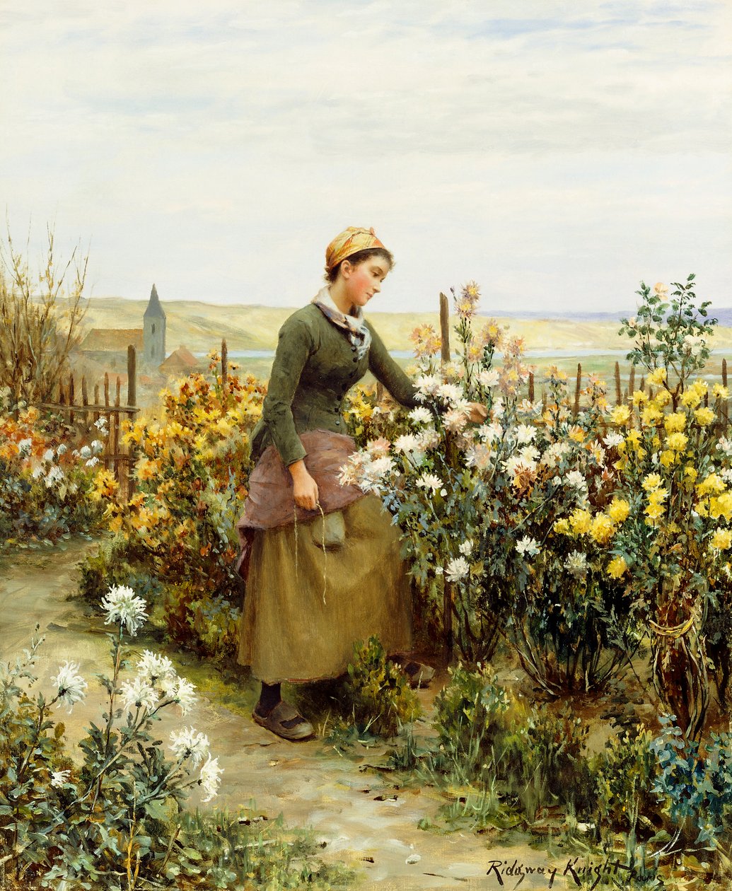 Gartnerens datter, af Daniel Ridgway Knight
