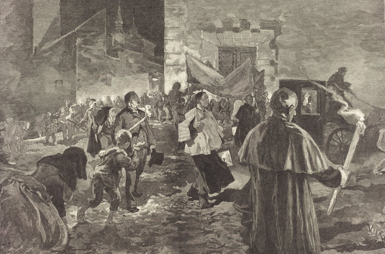 Spanien. Viaticum, 1889. af Daniel Urrabieta Vierge