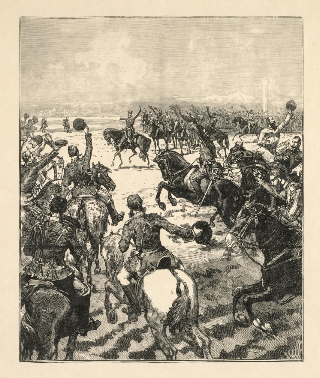 Napoleonsk kampscene. af Daniel Urrabieta Vierge