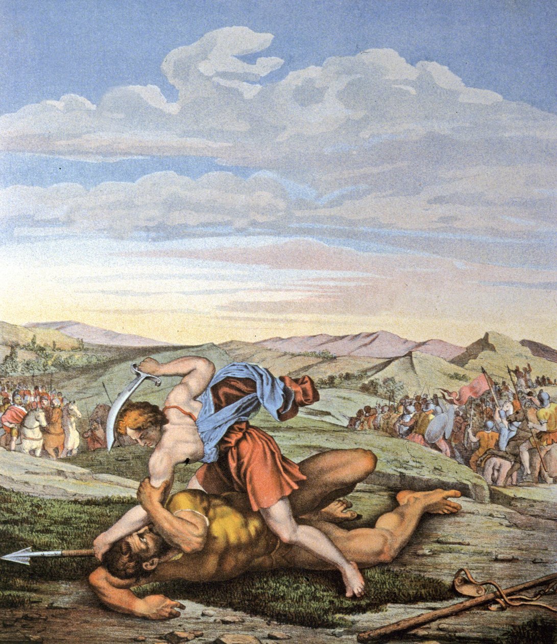 David og Goliat af Daniele da Volterra (1509 66) (after)