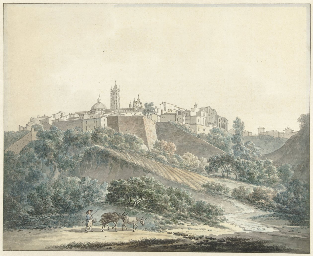 Udsigt over Siena af Daniël Dupré
