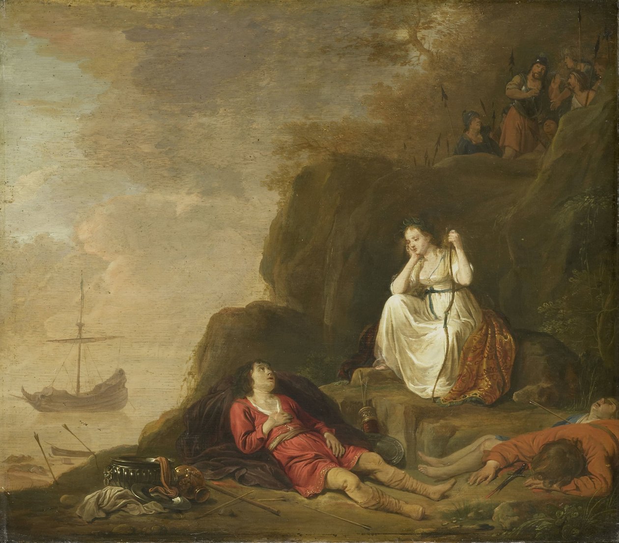 Theagenes og Chariclea af Daniël Thivart