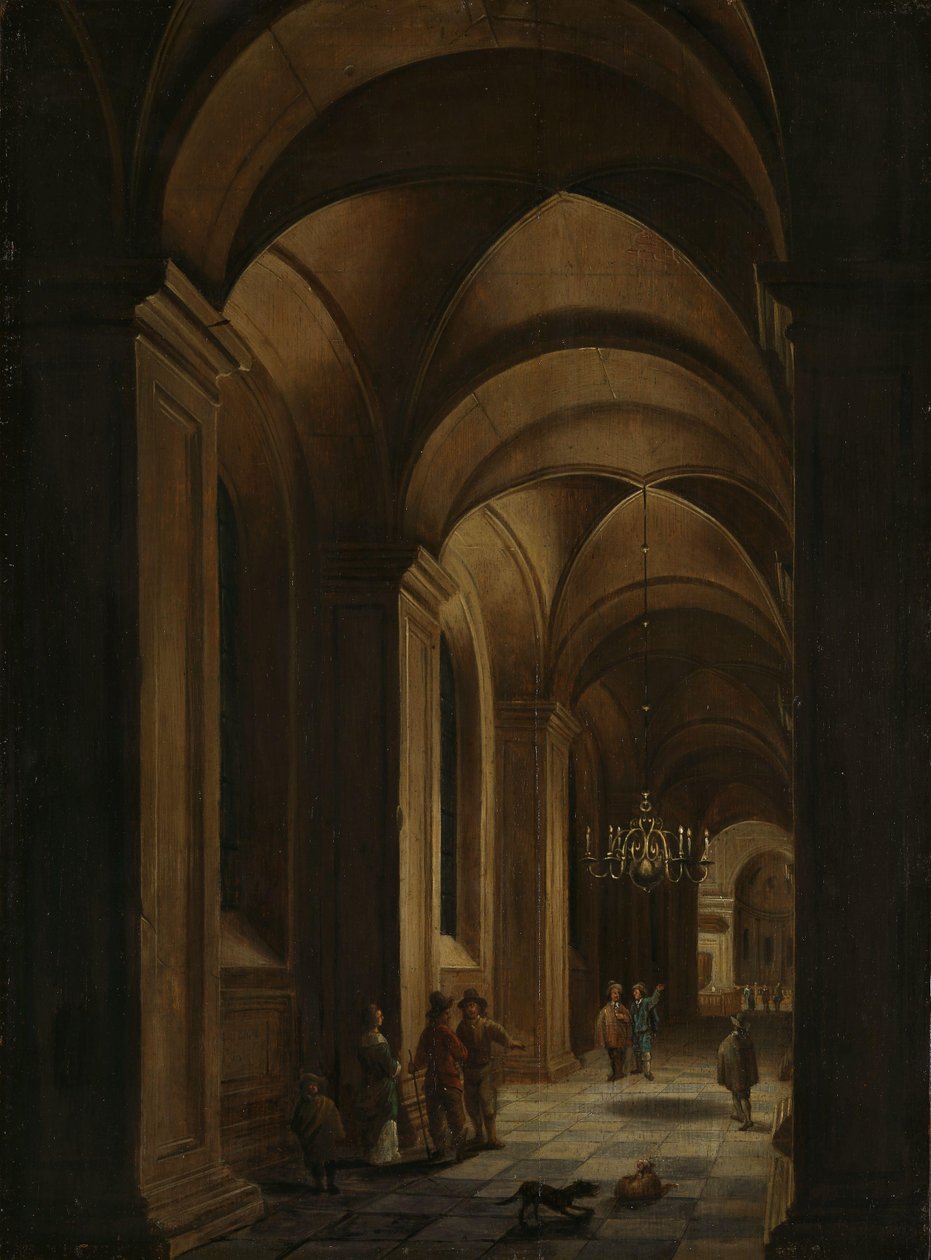 Kirkens interiør af Daniel de Blieck