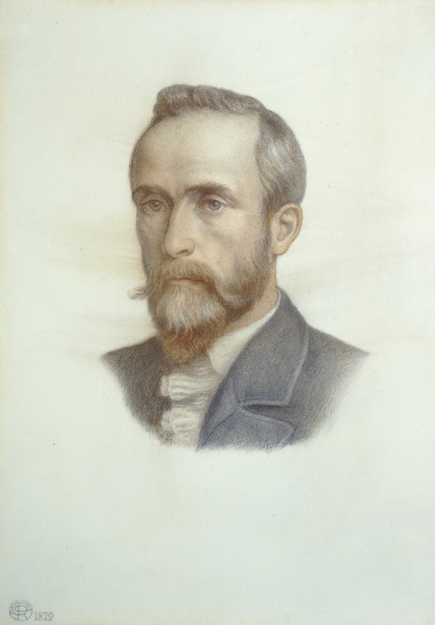 Portræt af Frederick Richard Leyland, 1879 (farvet kridt på papir) af Dante Gabriel Charles Rossetti
