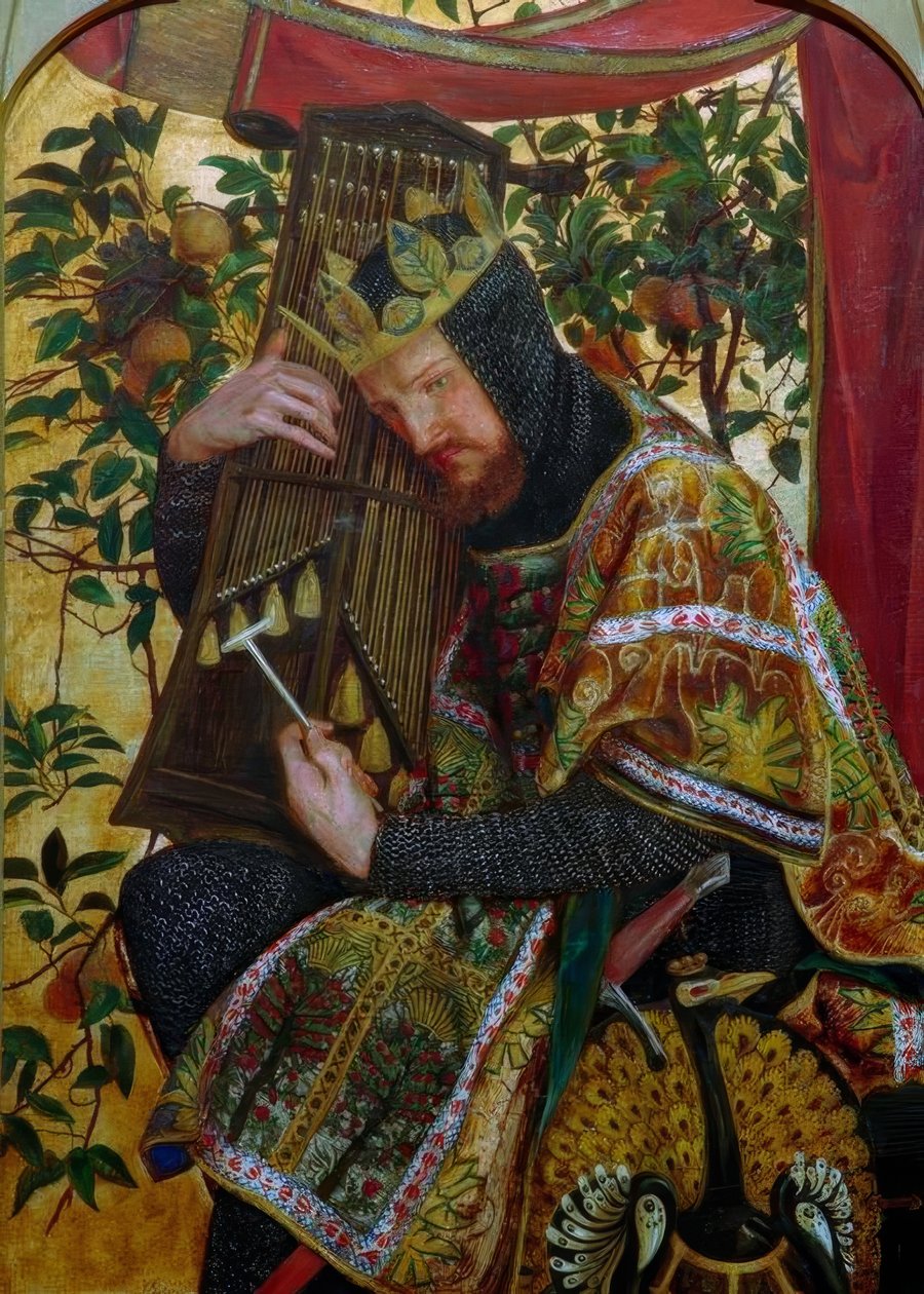 David som konge af Dante Gabriel Charles Rossetti