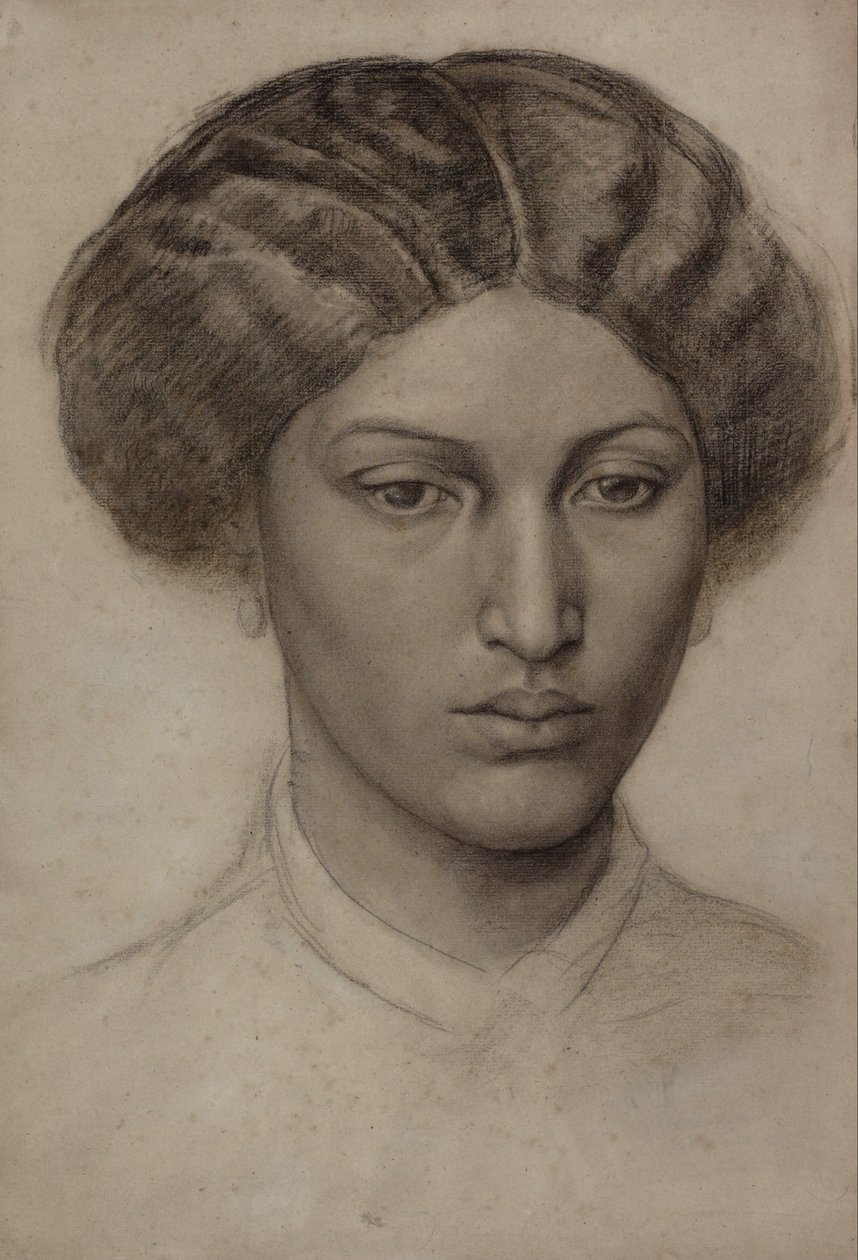 Leder af en ung kvinde (Fru Eaton) af Dante Gabriel Charles Rossetti