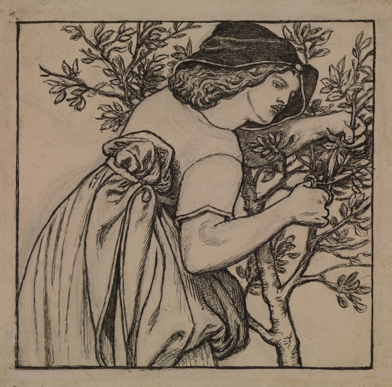 Kong Renés bryllupsrejse af Dante Gabriel Charles Rossetti