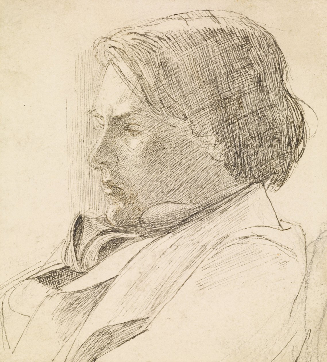 Portræt af en ung mand af Dante Gabriel Charles Rossetti