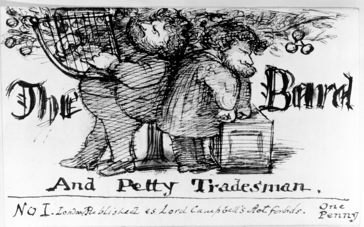 Barden og småhandleren, 1868 af Dante Gabriel Charles Rossetti