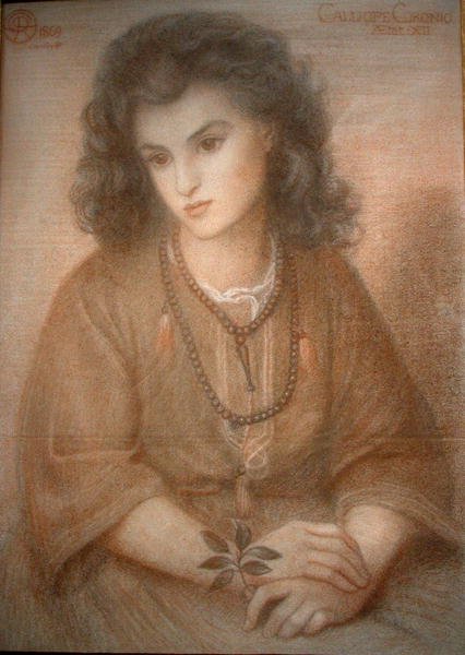 Calliope af Dante Gabriel Charles Rossetti
