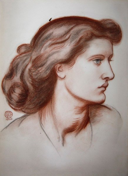 Portræt af Alexa Wilding af Dante Gabriel Charles Rossetti