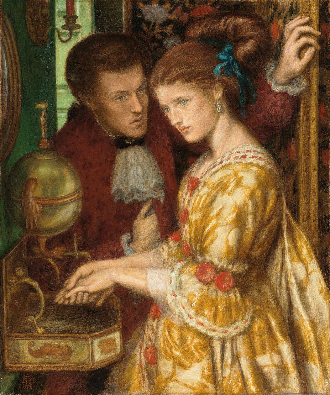 Vasker hænder, 1865 af Dante Gabriel Charles Rossetti