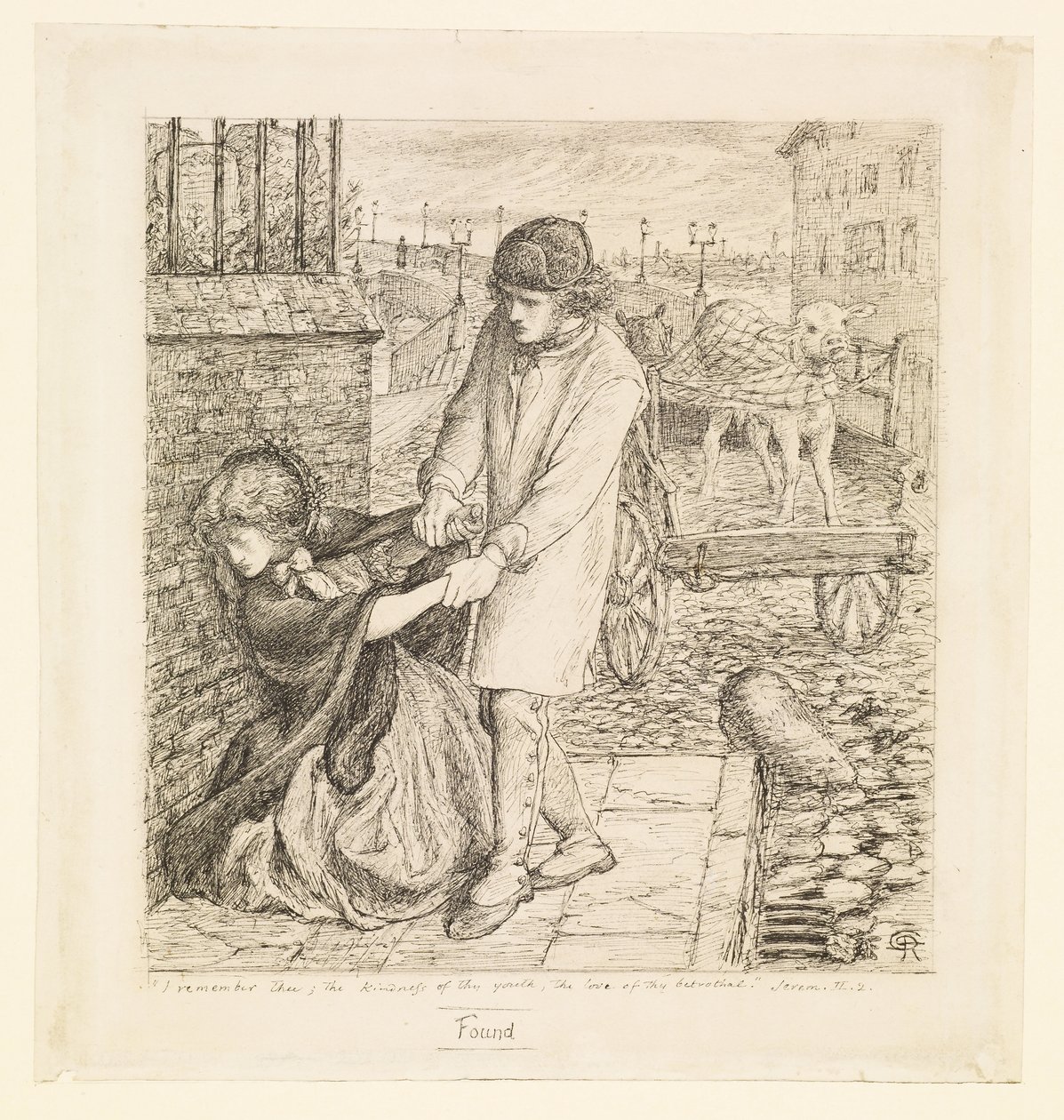 Fundet - kompositorisk undersøgelse af Dante Gabriel Rossetti