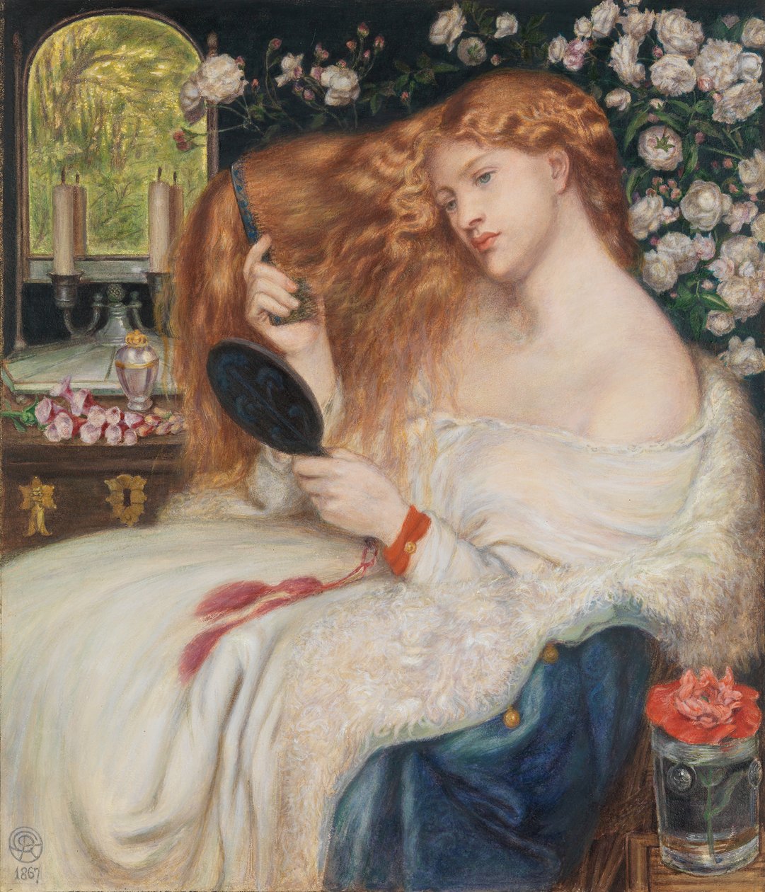 Lady Lilith, 1867 af Dante Gabriel Rossetti
