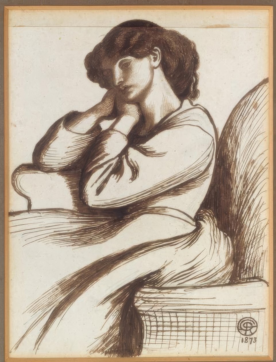 Fru William Morris af Dante Gabriel Charles Rossetti