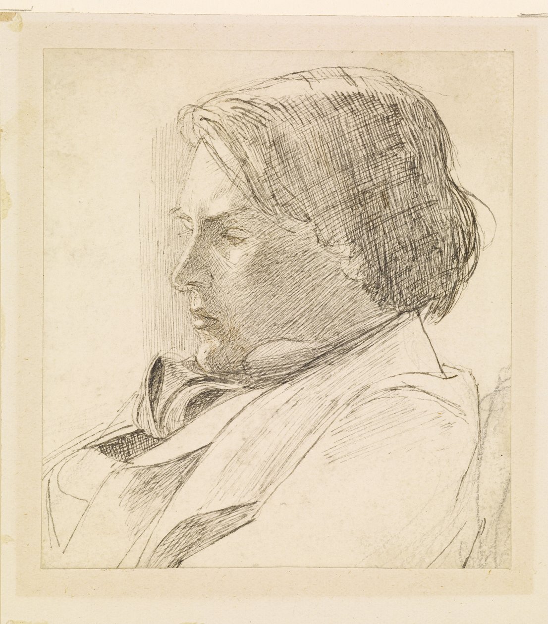 Portræt af en ung mand af Dante Gabriel Rossetti