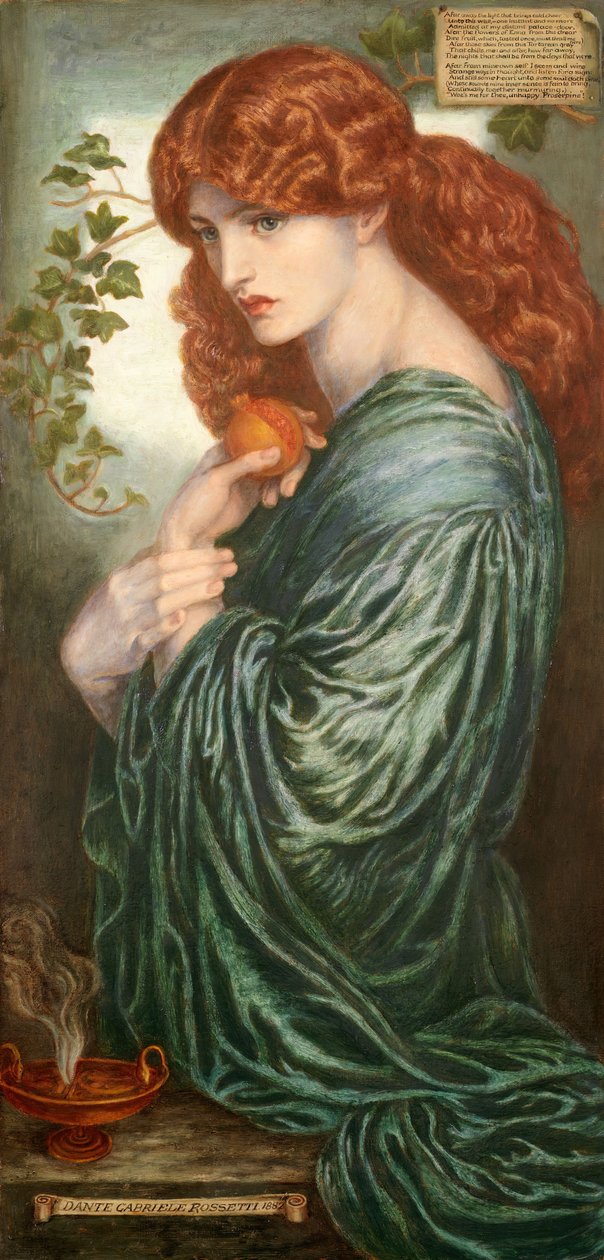 Proserpin, 1882. af Dante Gabriel Rossetti