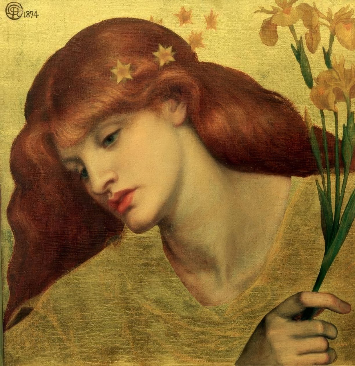Hellige Lilias af Dante Gabriel Charles Rossetti