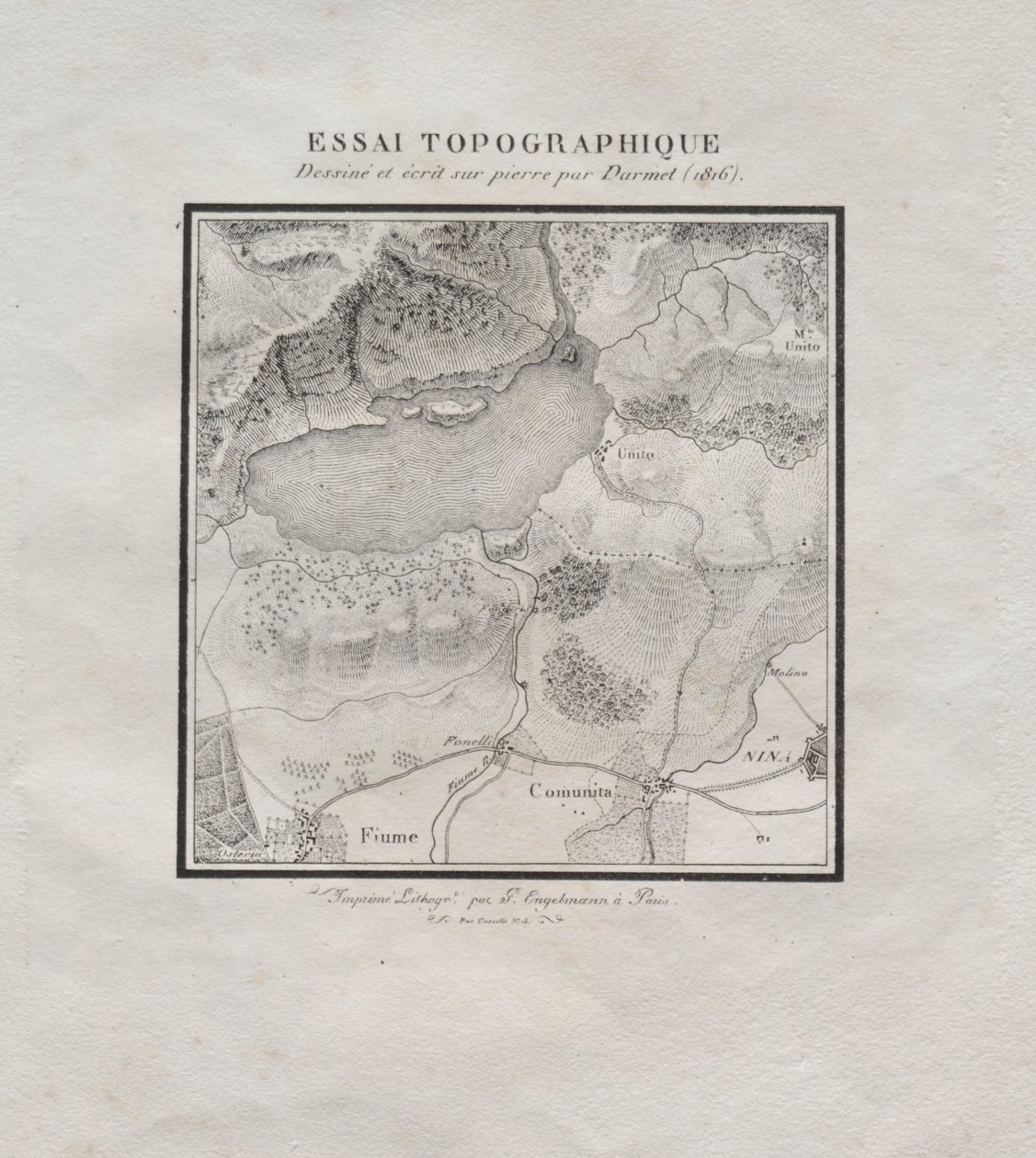 Samling af litografiske essays: Topografisk essay, 1816. af Darmet