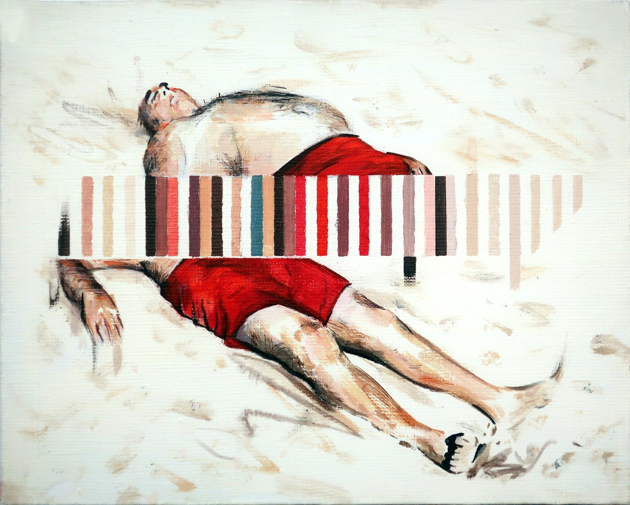 Drift, 2019 (akryl på lærred) af Darren Coffield