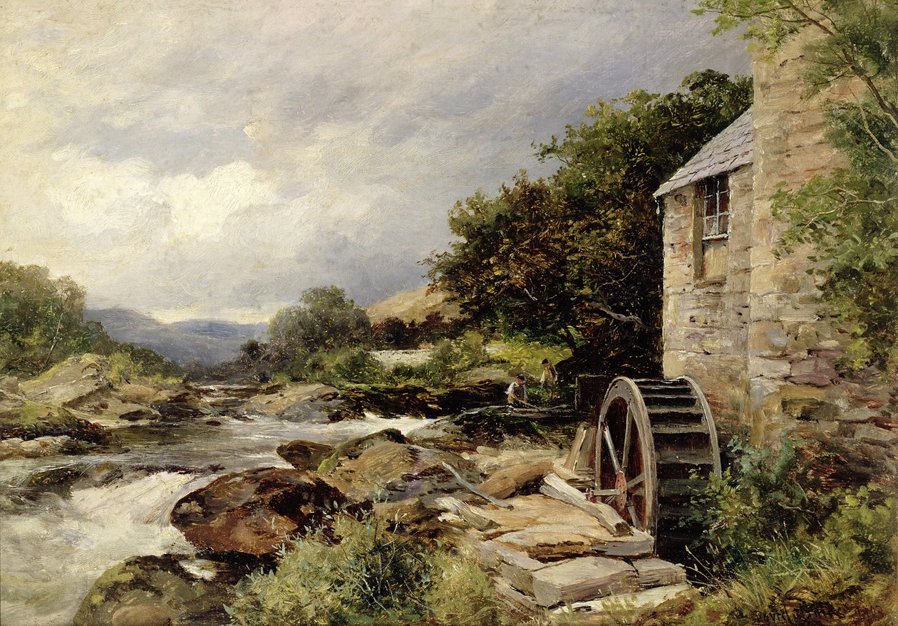 Møllen på Llugwy, Capel Curig af David Bates