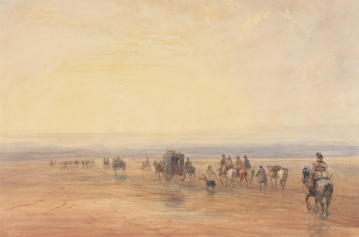 Krydsning af Lancaster Sands af David Cox