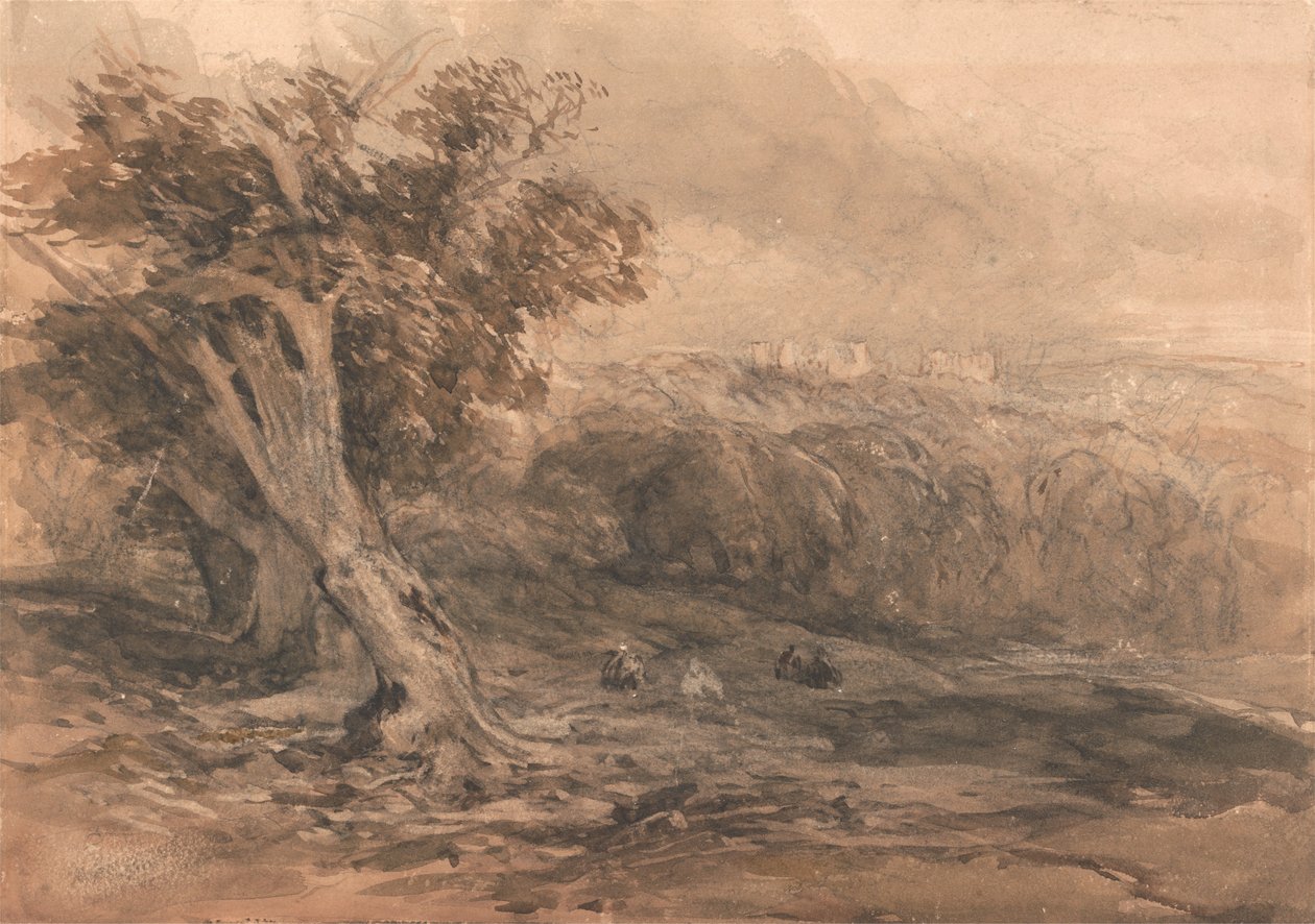 Warwick Castle af David Cox