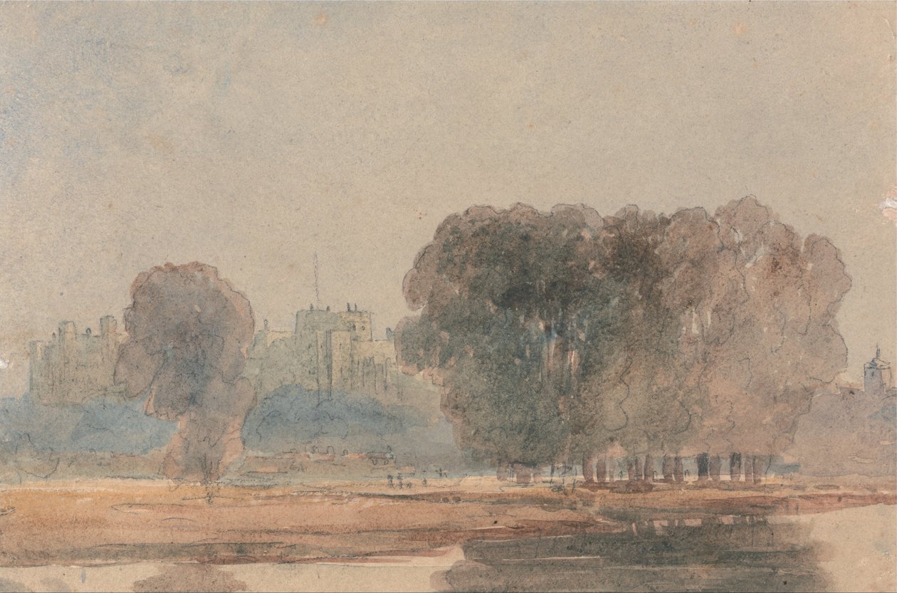 Windsor Castle fra Brocas af David Cox