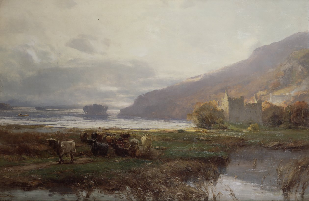 Kilchurn Castle, Loch Awe, 1879 af David Farquharson