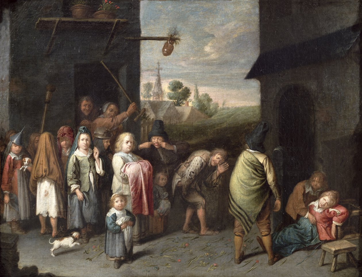 En Charivari af David II Ryckaert