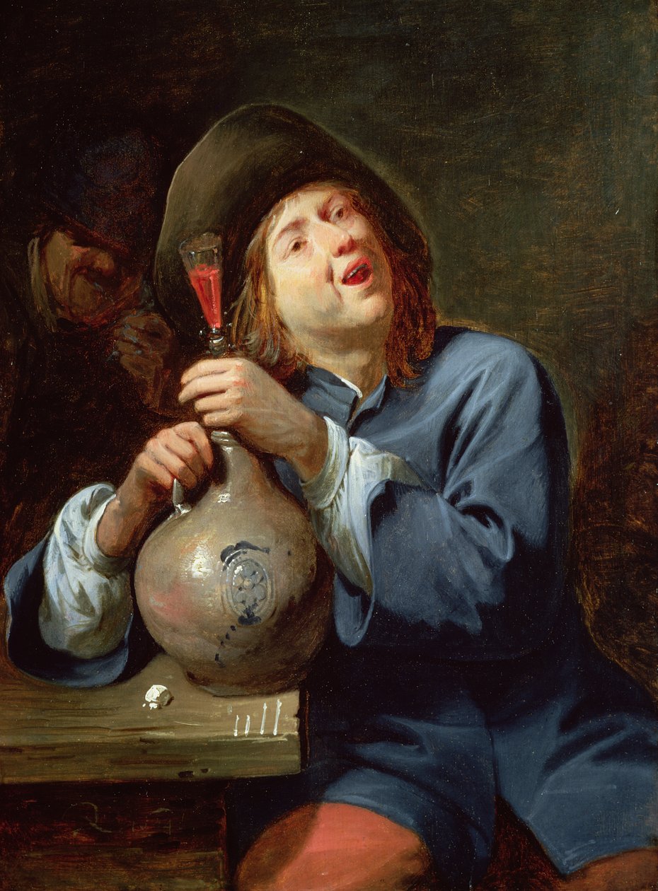 The Singer, 1644 (panel) af David II Ryckaert