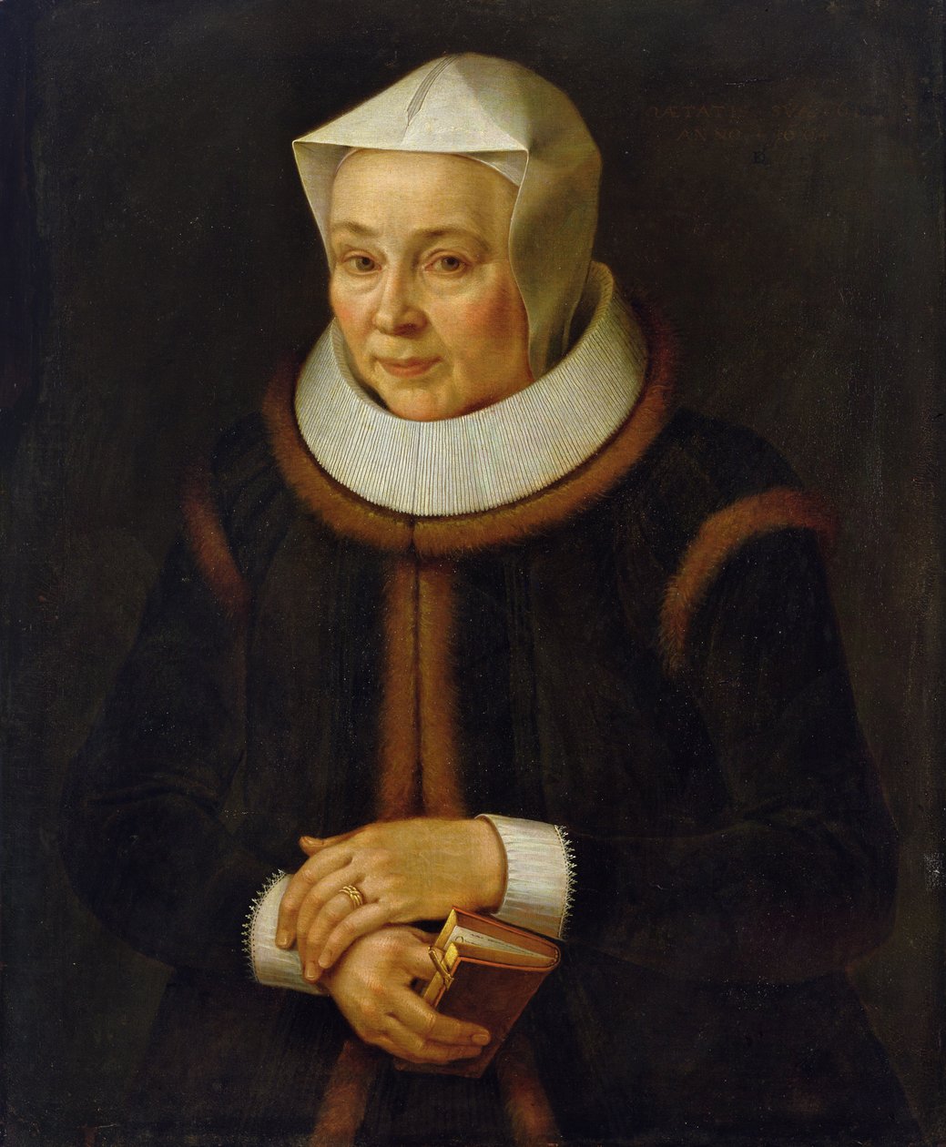 Portræt af kunstnerens mor, 1604 af David Kindt