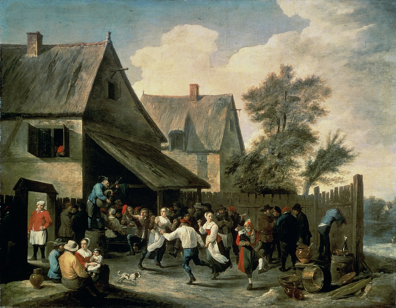 En Country Dance af David Teniers the Younger