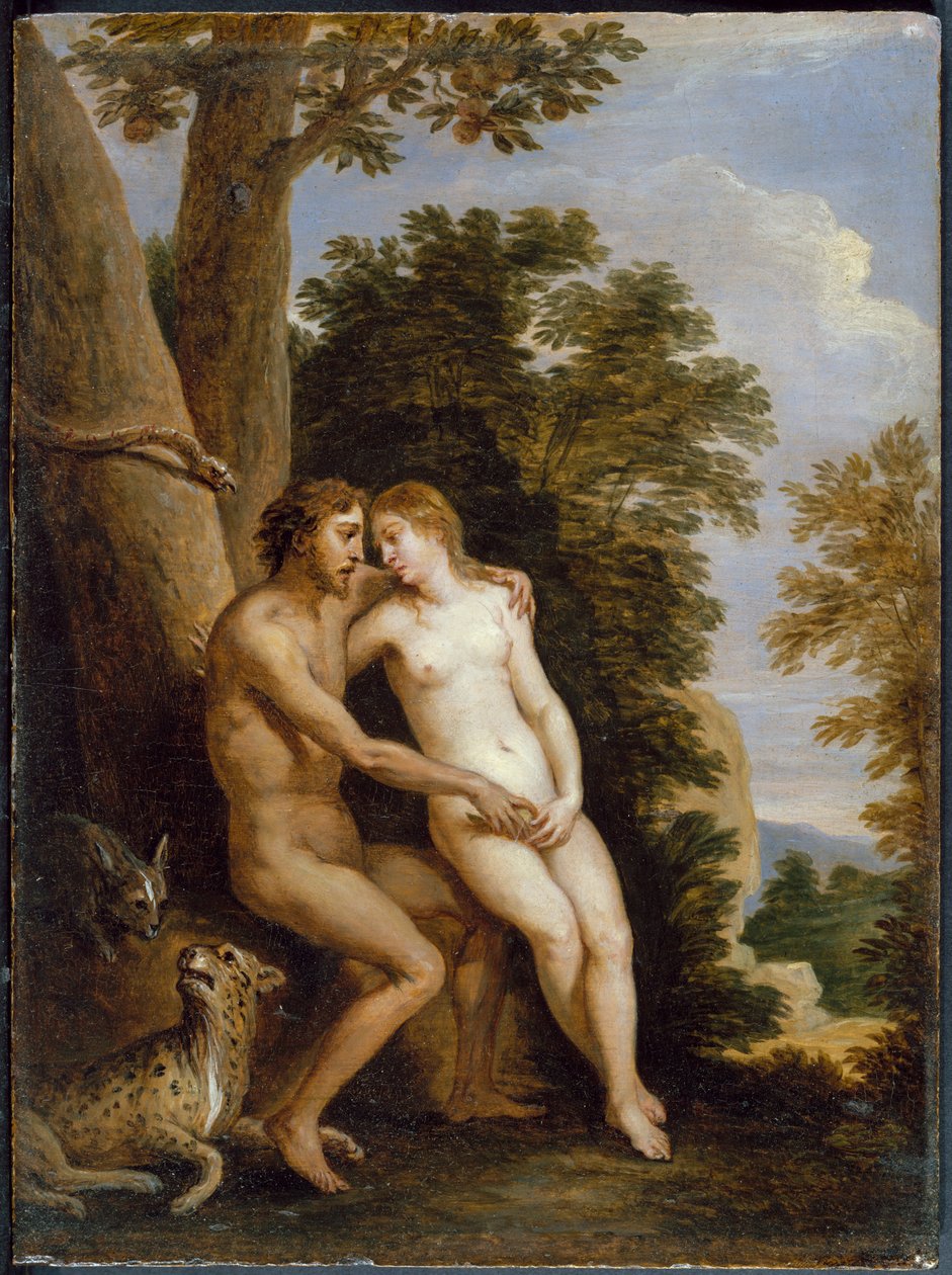 Adam og Eva af David Teniers the Younger