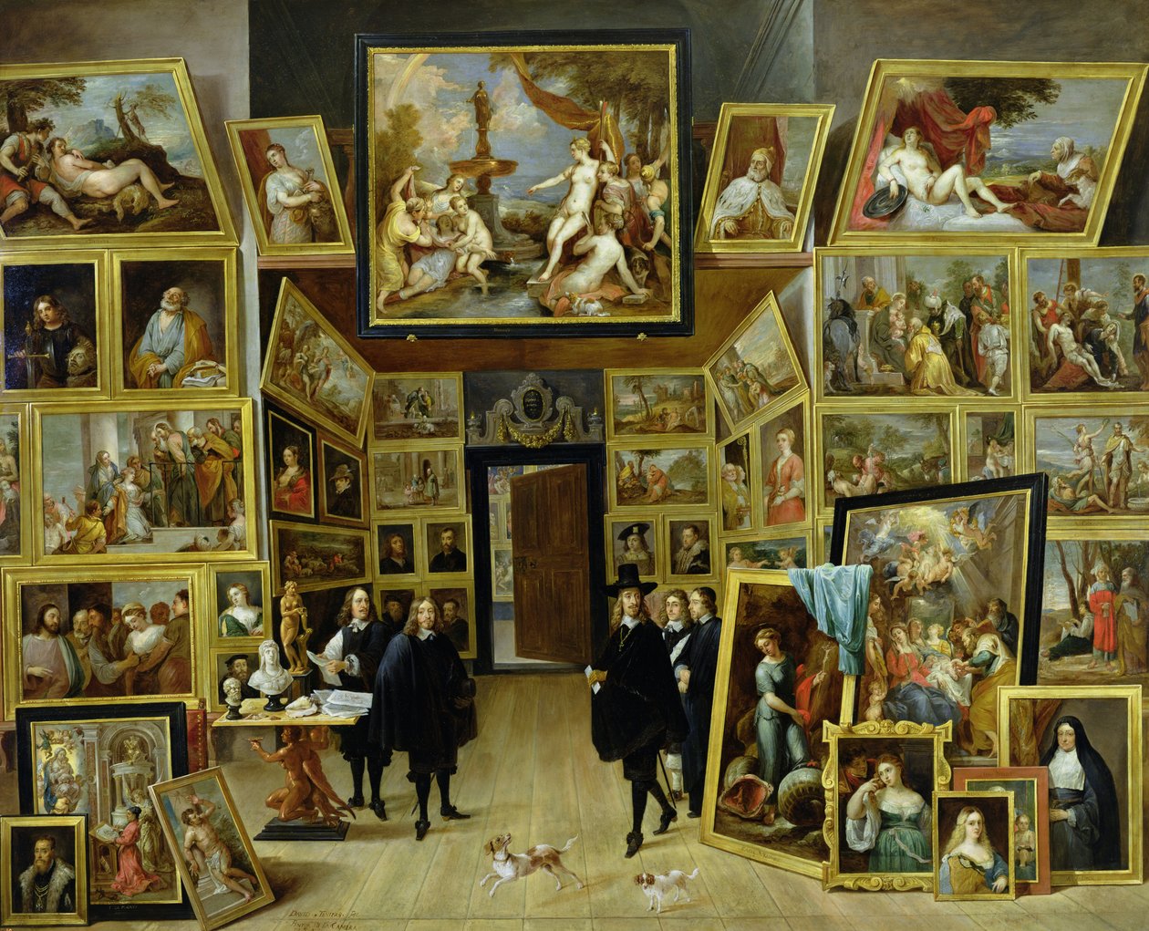 Ærkehertug Leopold Wilhelm (1614-61) i hans billedgalleri, ca. 1647 (olie på kobber) af David Teniers the Younger