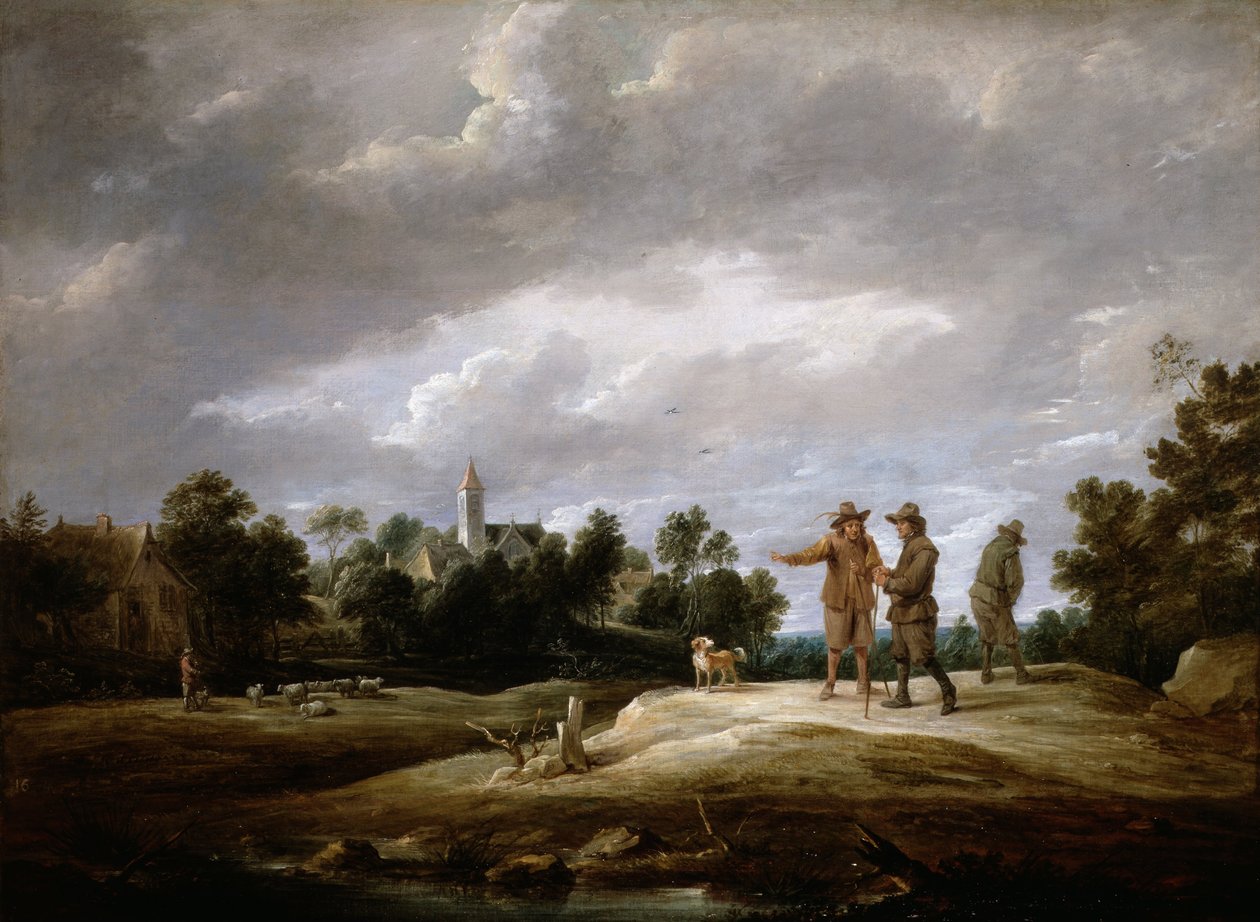 Bønder taler af David Teniers the Younger