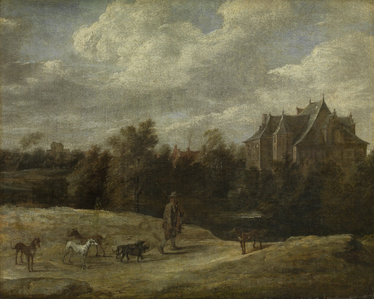 Tilbage fra jagten af David Teniers the Younger