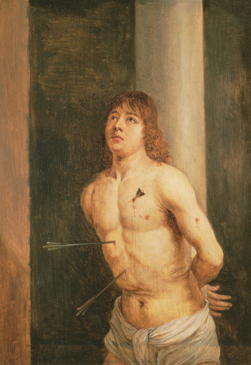 Sankt Sebastian, 1651-56 (panel) af David Teniers the Younger