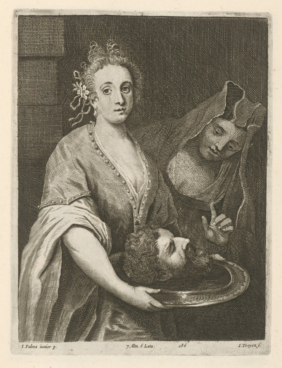 Salome med Johannes Døberens hoved af David Teniers the Younger