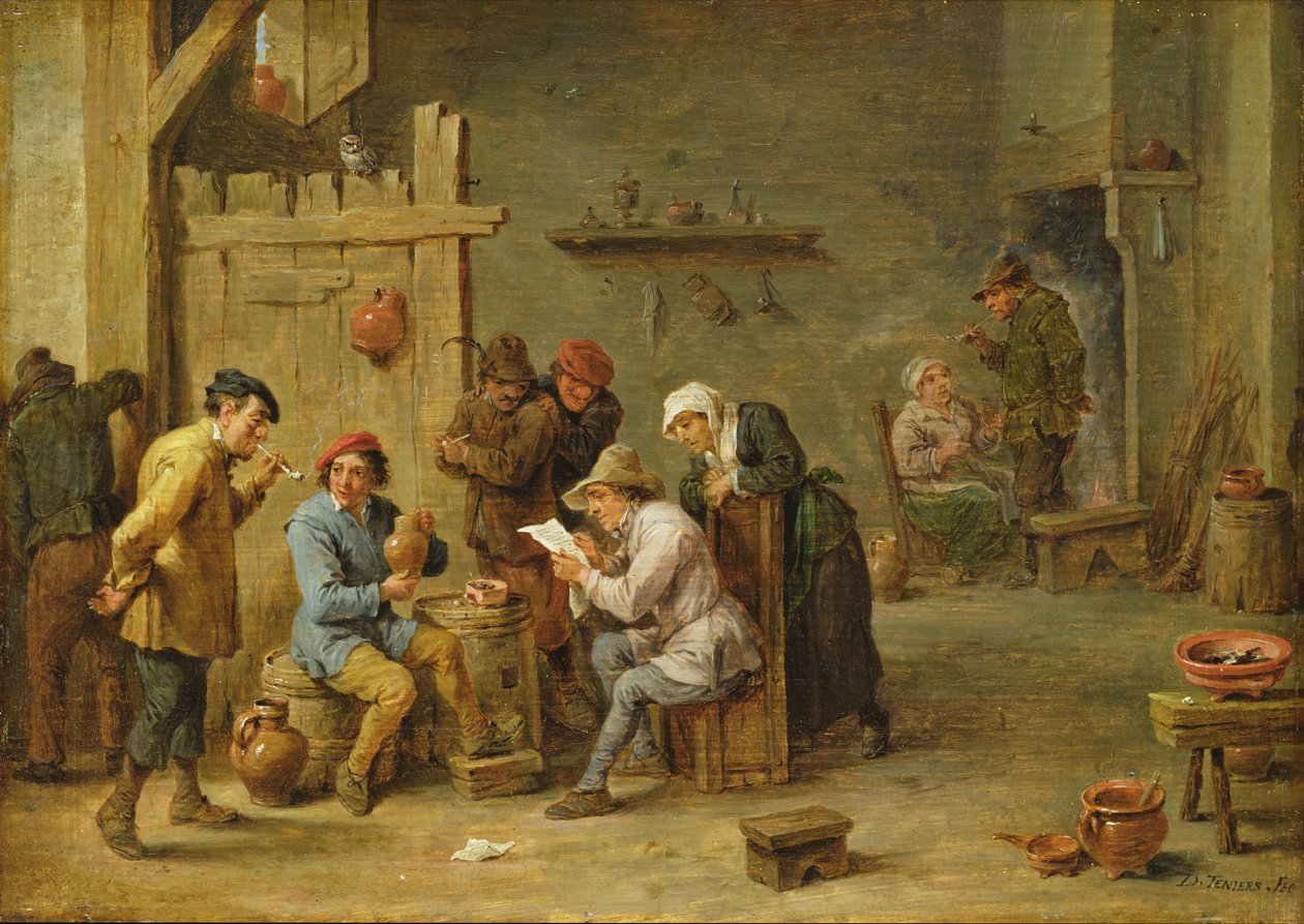 Nyhederne af David Teniers the Younger