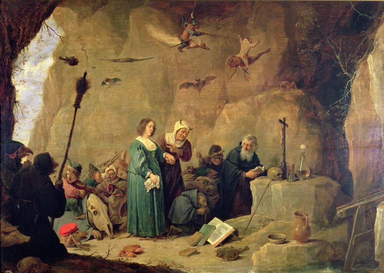Sankt Anthonys fristelse, 1820 af David Teniers the Younger