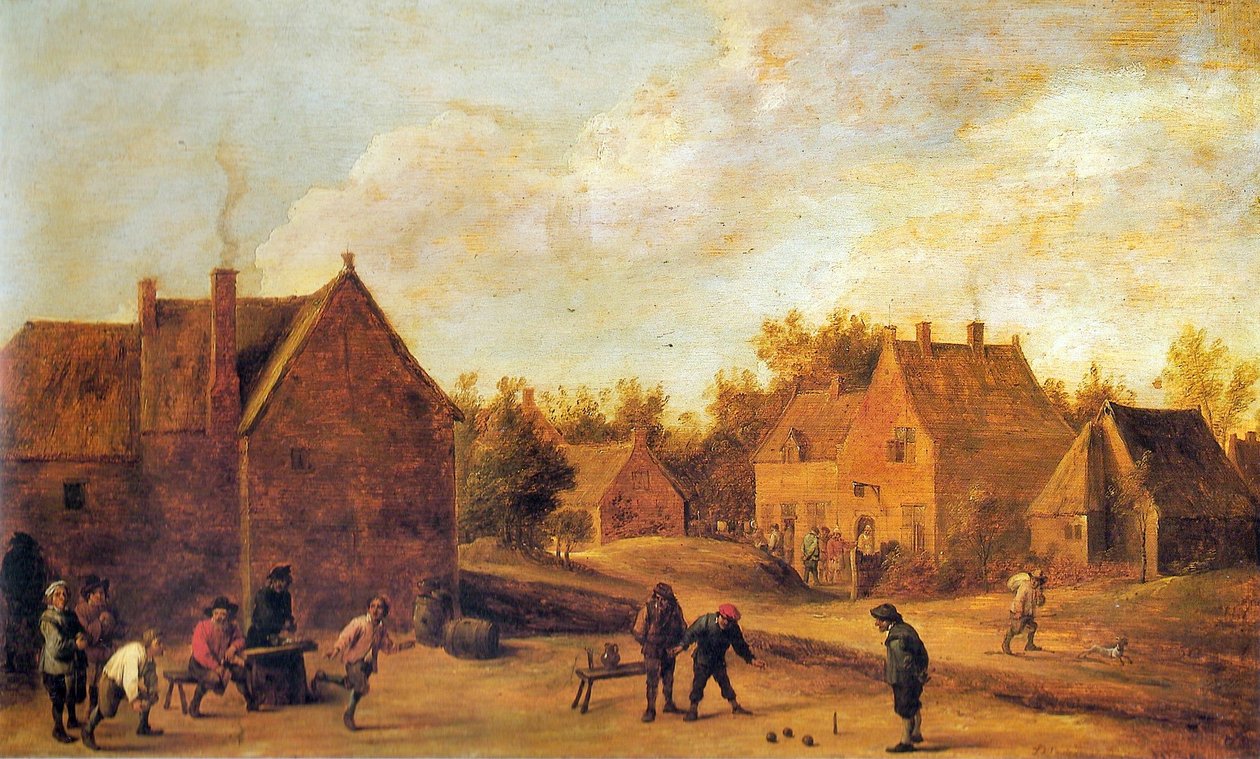 Landsbyscene af David Teniers the Younger