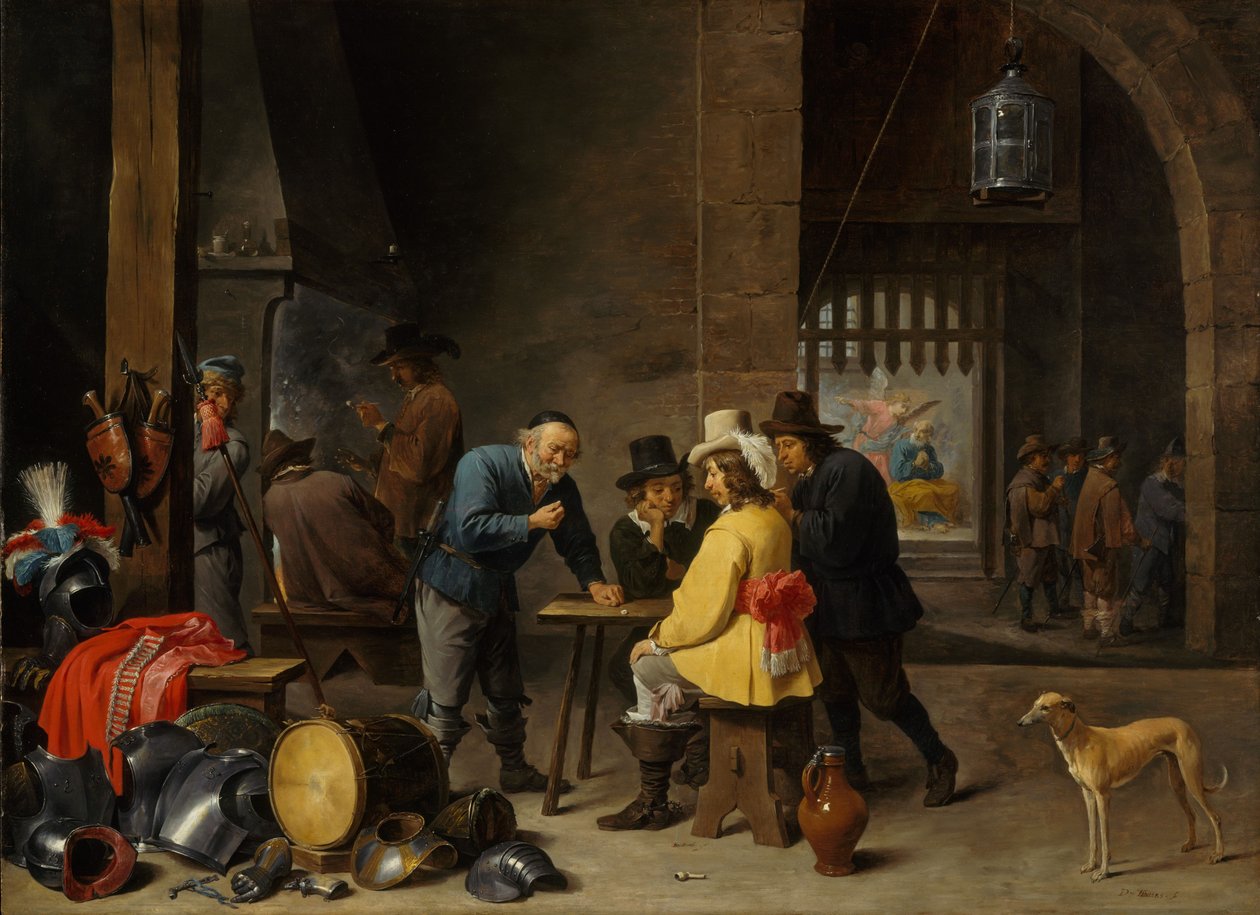 Vagtkammer med Sankt Peters udfrielse, ca. 1645-47 af David Teniers the Younger
