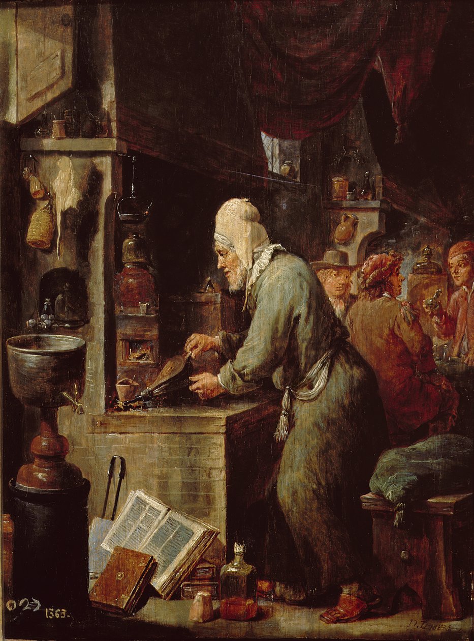 Alkymisten af David Teniers the Younger