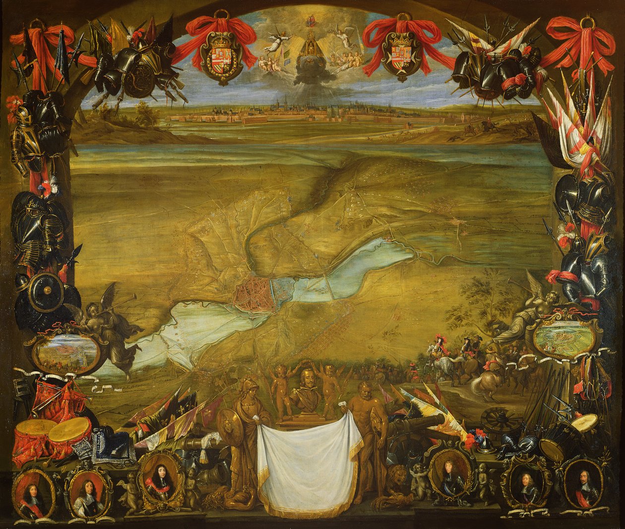 Byen Valenciennes, belejret af franskmændene, reddes af Don Juan af Østrig, 16. september 1656 af David Teniers the Younger